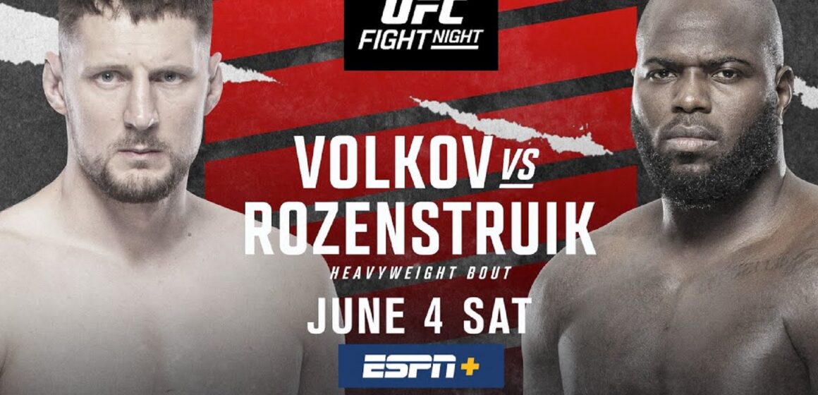 UFC Vegas 56: Wołkow – Rozenstruik. Typy i zapowiedź gali. Karta walk (04.06)