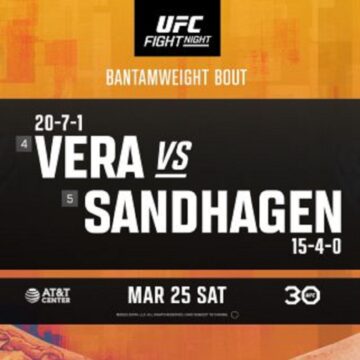 UFC FN: Vera vs Sandhagen. Typy, zapowiedź i karta walk (25.03)