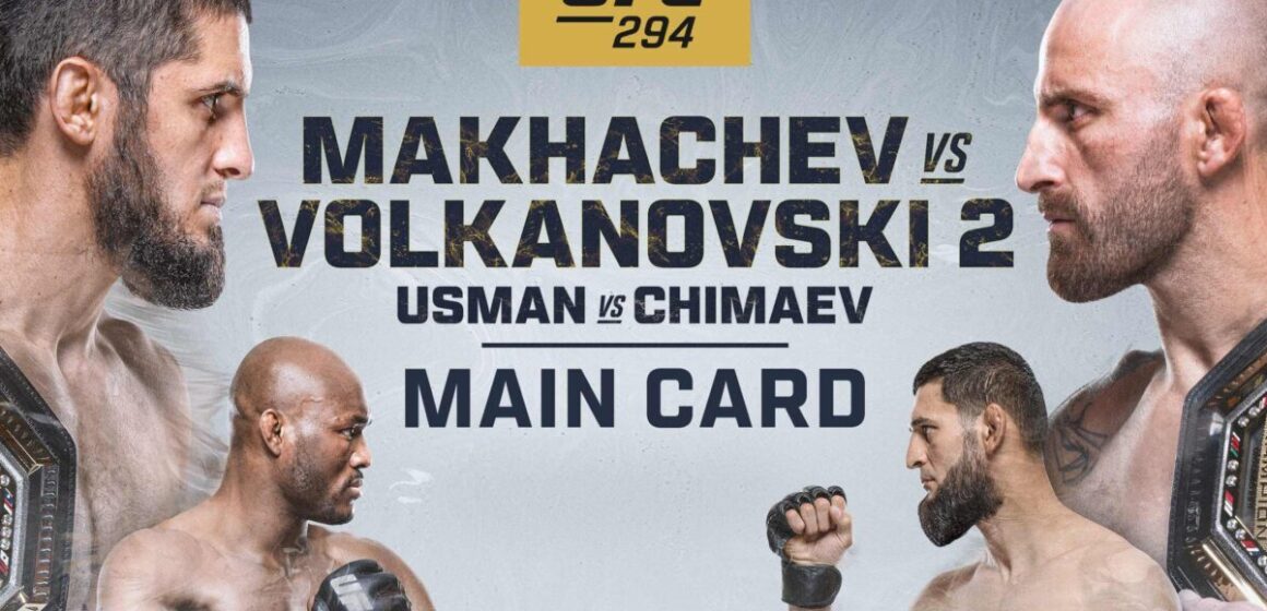 UFC 294: typy, karta walk, zapowiedź Machaczew vs. Volkanovski 2 (21.10)