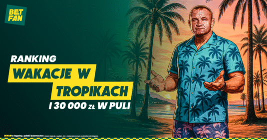 Promocja bukmacherska - ranking wakacje w tropikach 30000 zł