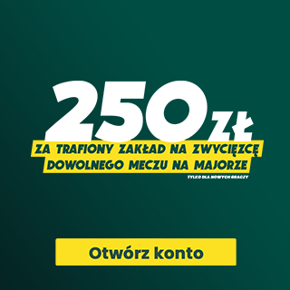 Promocja bukmacherska - 250 zł za dowolnego zwycięzcę meczu na Majorze
