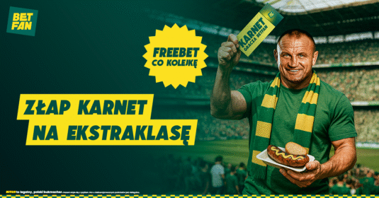 Promocja bukmacherska - złap karnet na Ekstraklasę - nawet 3400 zł we freebetach
