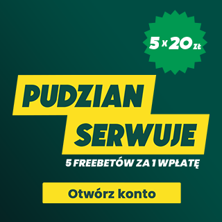 Promocja bukmacherska - 5 freebetów po 20 zł za wpłatę 20 zł