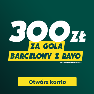 Promocja bukmacherska - 300 zł za gola Barcelony