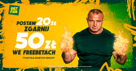 Promocja - postaw 20 zł, odbierz 50 zł we freebetach