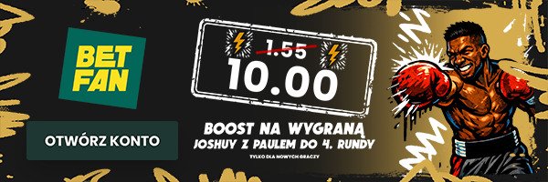 Promocja bukmacherska - kurs 10.0 na wygraną Joshuy do 4. rundy