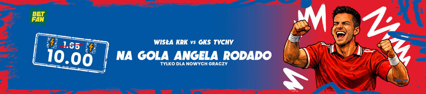 Promocja kurs 10.0 na wygraną 1. połowy przez Wisłę