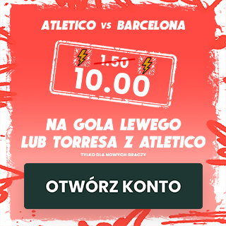 Promocja - kurs 10.0 na gola Lewego lub Ferrana Torresa