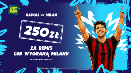Promocja 250 zł za wygraną lub remis Milanu z Napoli