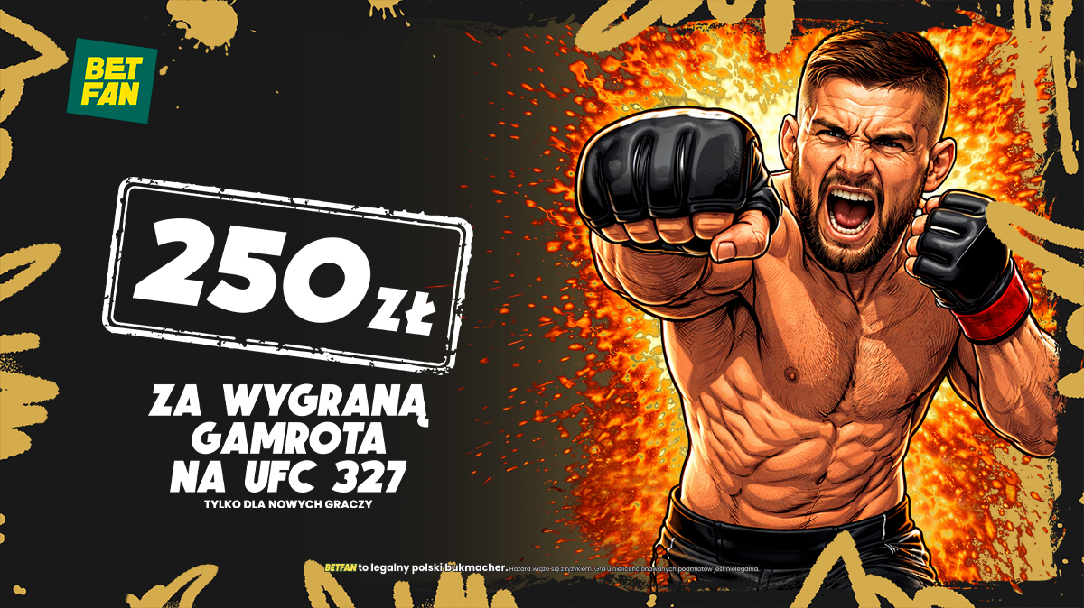 Promocja 250 zł za wygraną Mateusza Gamrota