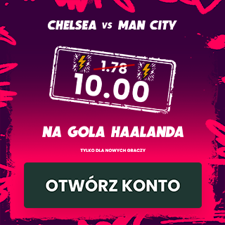 Promocja kurs 10.0 na gola Erlinga Haalanda