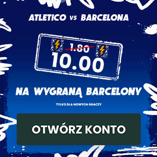 Kurs 10.0 na wygraną Barcelony
