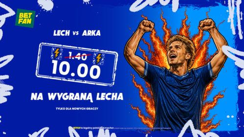 Kurs 10.0 na wygraną Lecha z Arką
