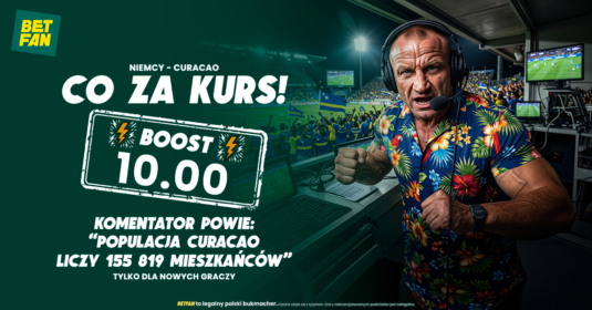 Kurs 10.0 na mecz Niemcy - Curacao