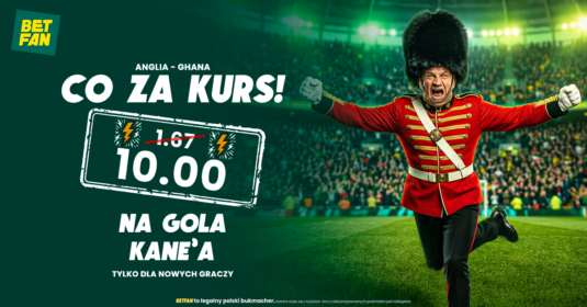 Kurs 10.0 na gola Harry'ego Kane'a z Ghaną