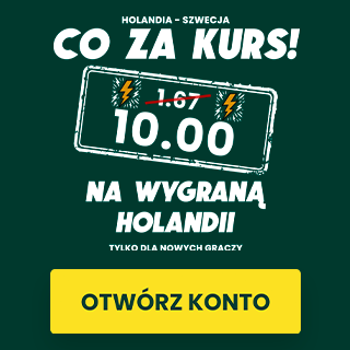 Kurs 10.0 na wygraną Holandii ze Szwecją