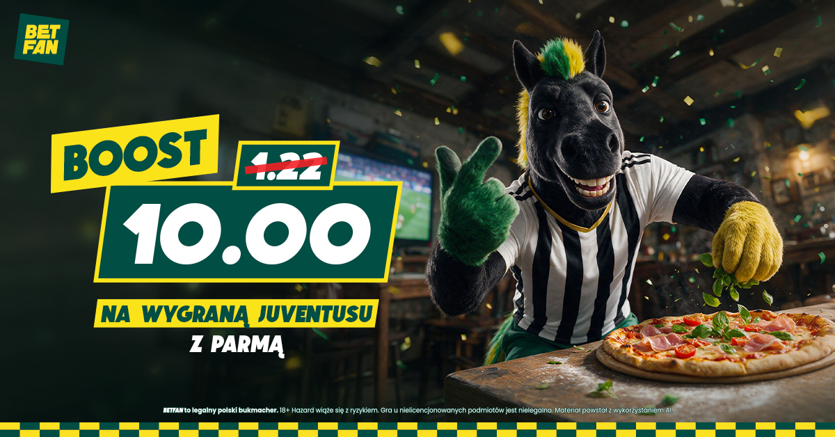 Kurs 10.0 na wygraną Juventusu z Parmą