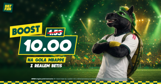 Kurs 10.0 na gola Kyliana Mbappe z Betisem