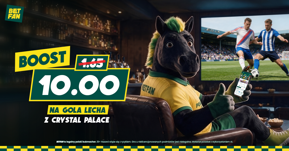 Frederiksen przed Crystal Palace – Lech. „Musimy być odważni” 3 Kurs 10.0 na gola Lecha z Crystal Palace