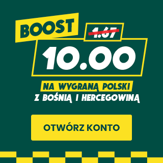Kurs 10.0 na wygraną Polski z Bośnią
