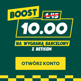 Kurs 10.0 na wygraną Barcelony